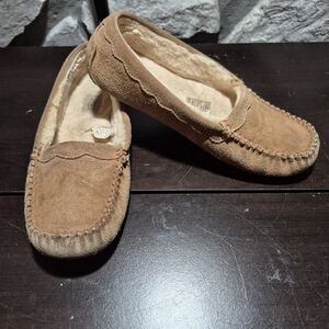 UGG Tan Suede Slippers